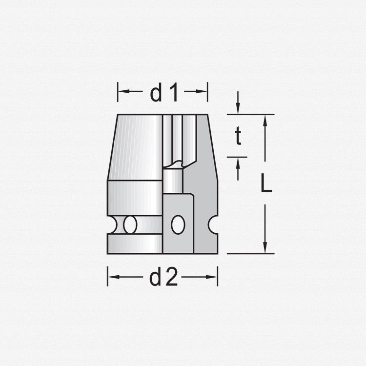 Gedore 6223110 TX K 19 E10 Impact socket 1/2" TORX® E10