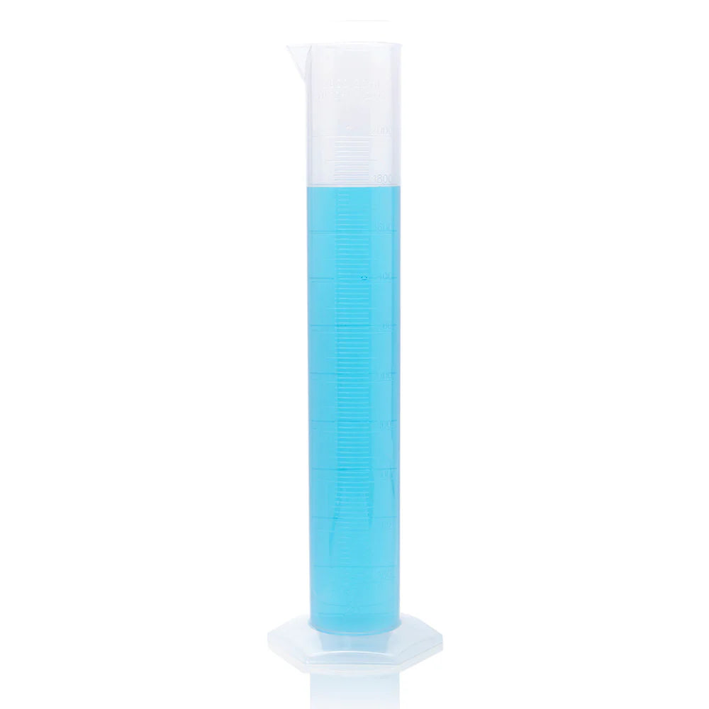Globe Scientific 3701-2M Cylinder Measuring Diamond Essentials Class B PP Molded Graduations tall form 2000mL