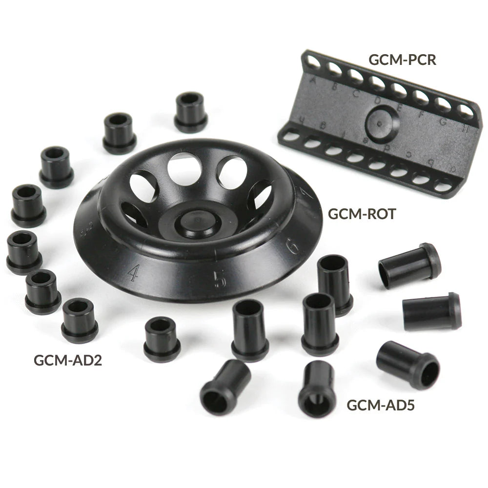 Globe Scientific GCM-PCR Rotor for use with GCM Series Mini Centrifuges 7000rpm 2 x 8 Position for 0.2mL PCR Tubes and Strips