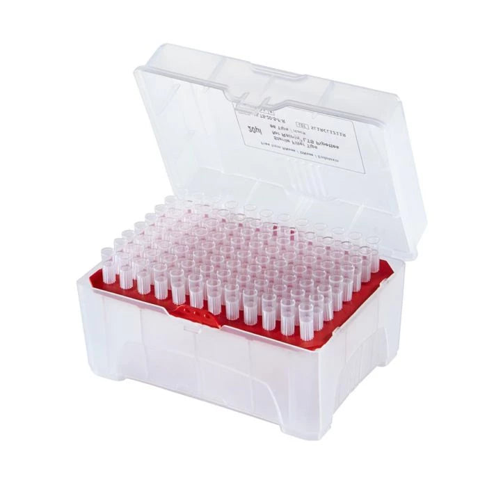 Globe Scientific 154305RS PosiStop Filter Pipette tip 20ul Low-retention Sterile graduated 96/rack 10 racks box 10 boxes case