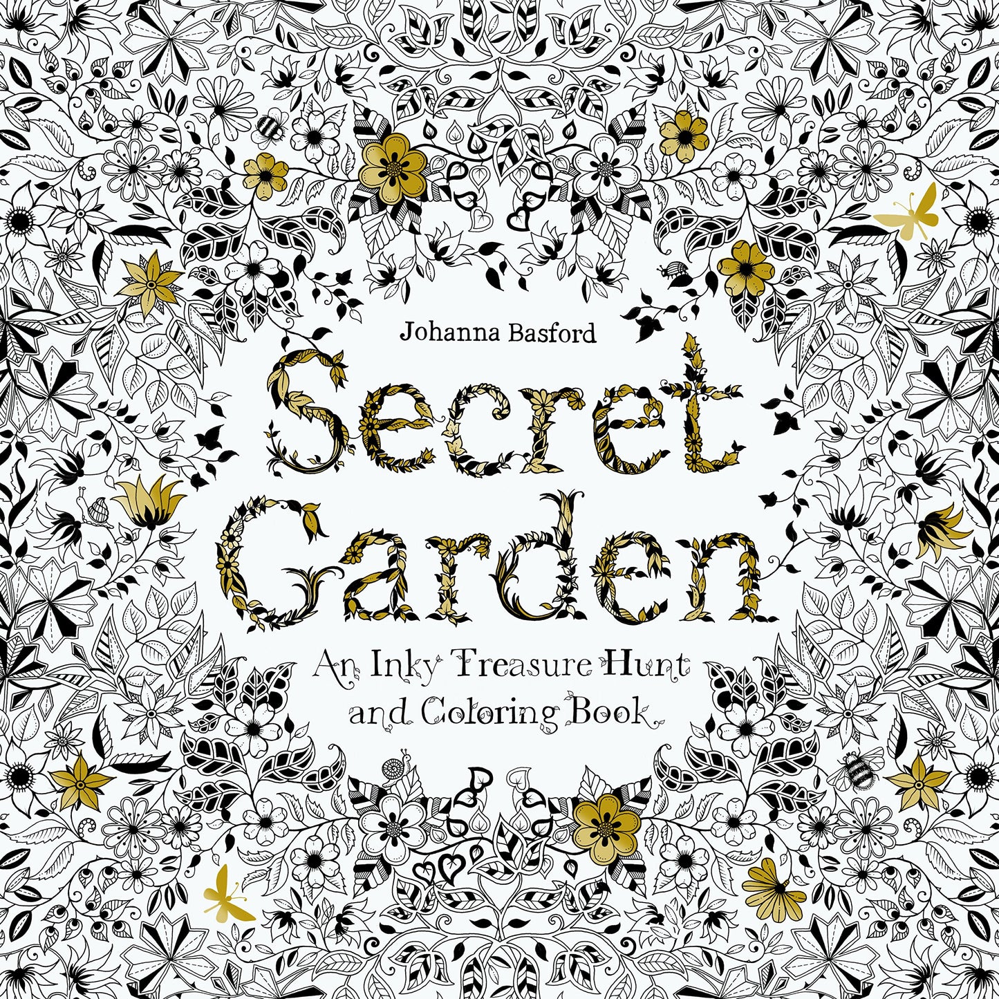 Paradise Clay HCB052 Secret Garden: An Inky Treasure Hunt and Coloring Book - Book