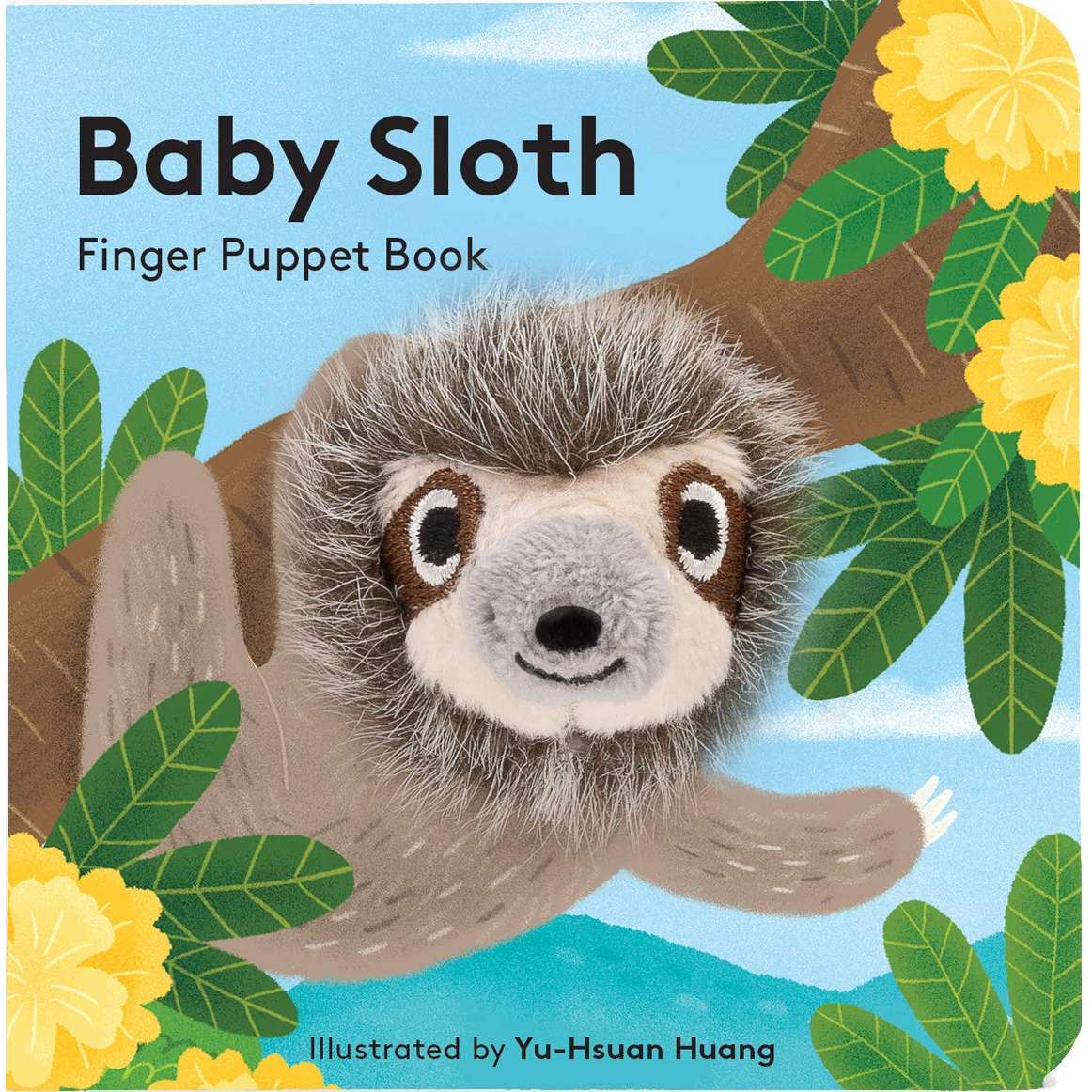 Paradise Clay HCB097 Baby Sloth - Finger Puppet Books