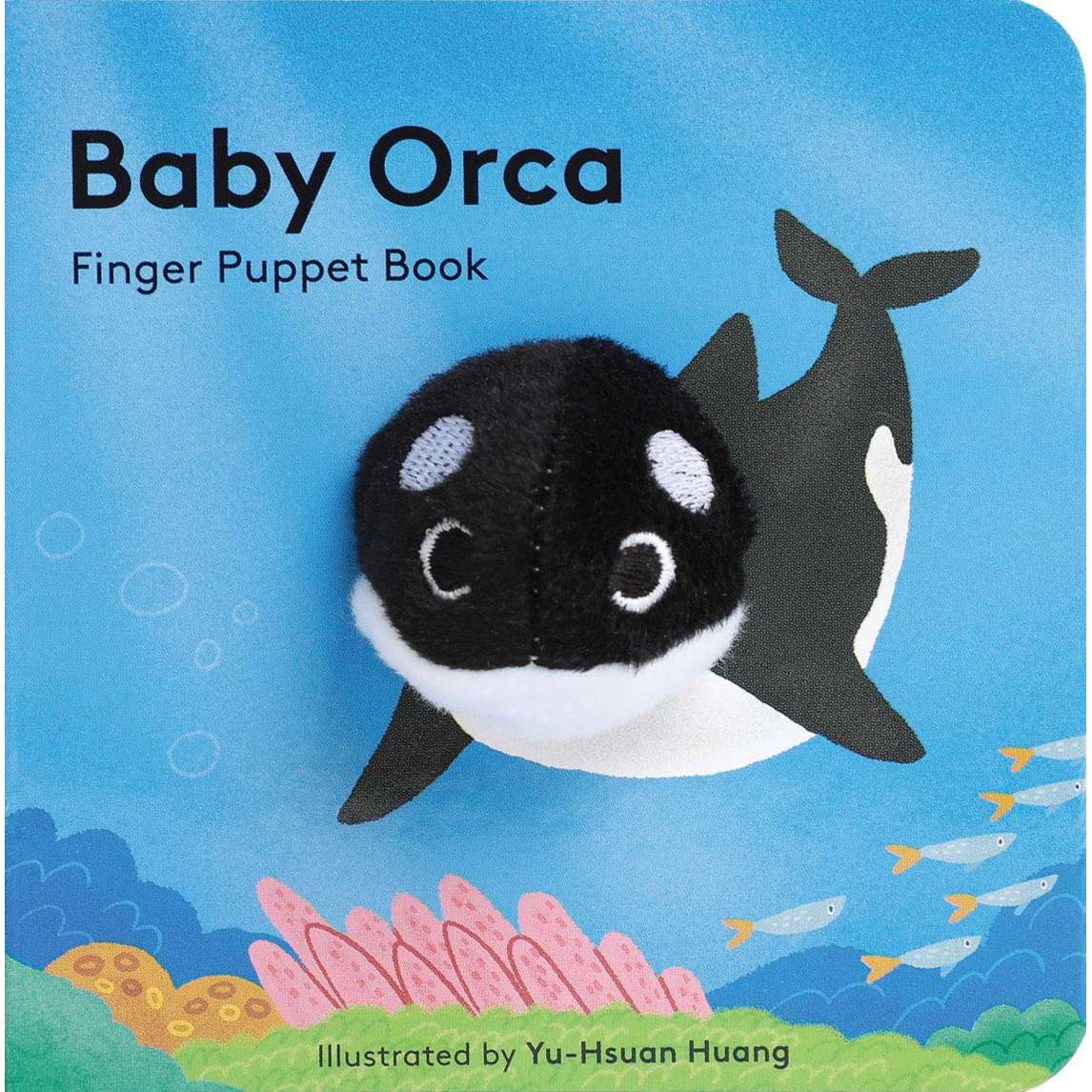 Paradise Clay HCB081 Baby Orca - Finger Puppet Book
