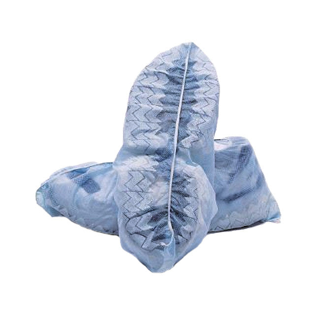 SOS Cleanroom GAH-SP-NS-LG Blue Non-Skid Polypropylene Shoe Cover