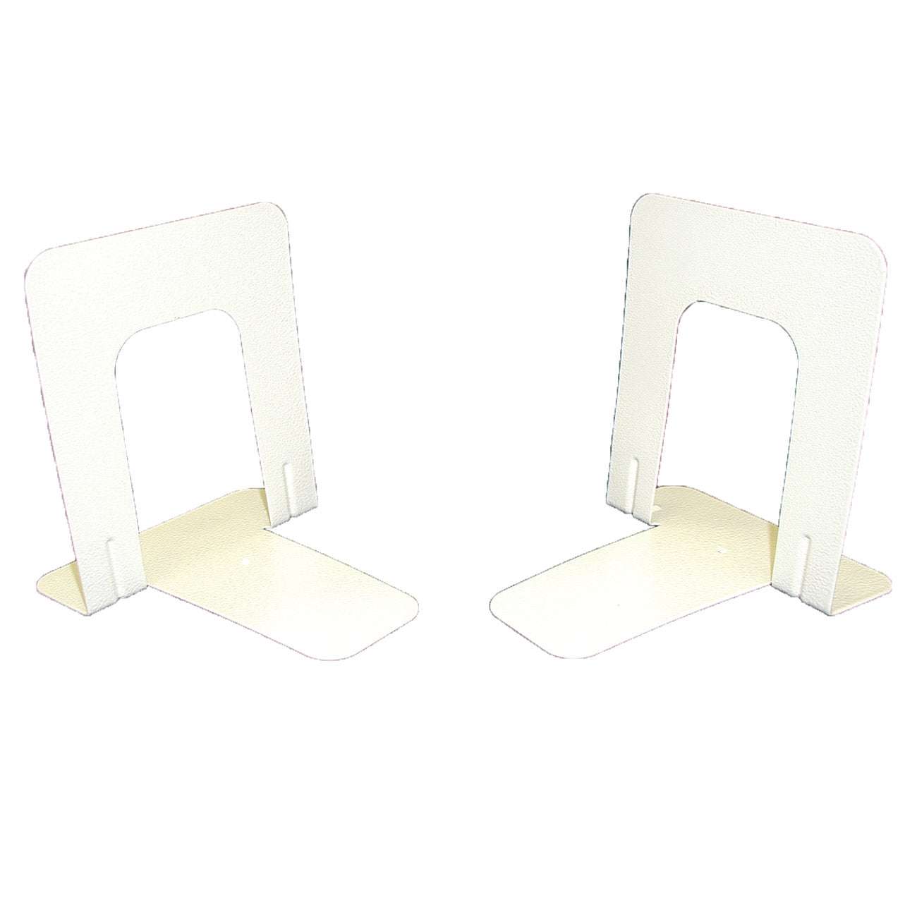 AbilityOne 7520001396158 SKILCRAFT Bookends, 5 1/2" x 4 3/4" x 5 1/2", Beige - 5.5" Height x 4.8" Width x 5.5" Depth - Recycled - Beige - Steel