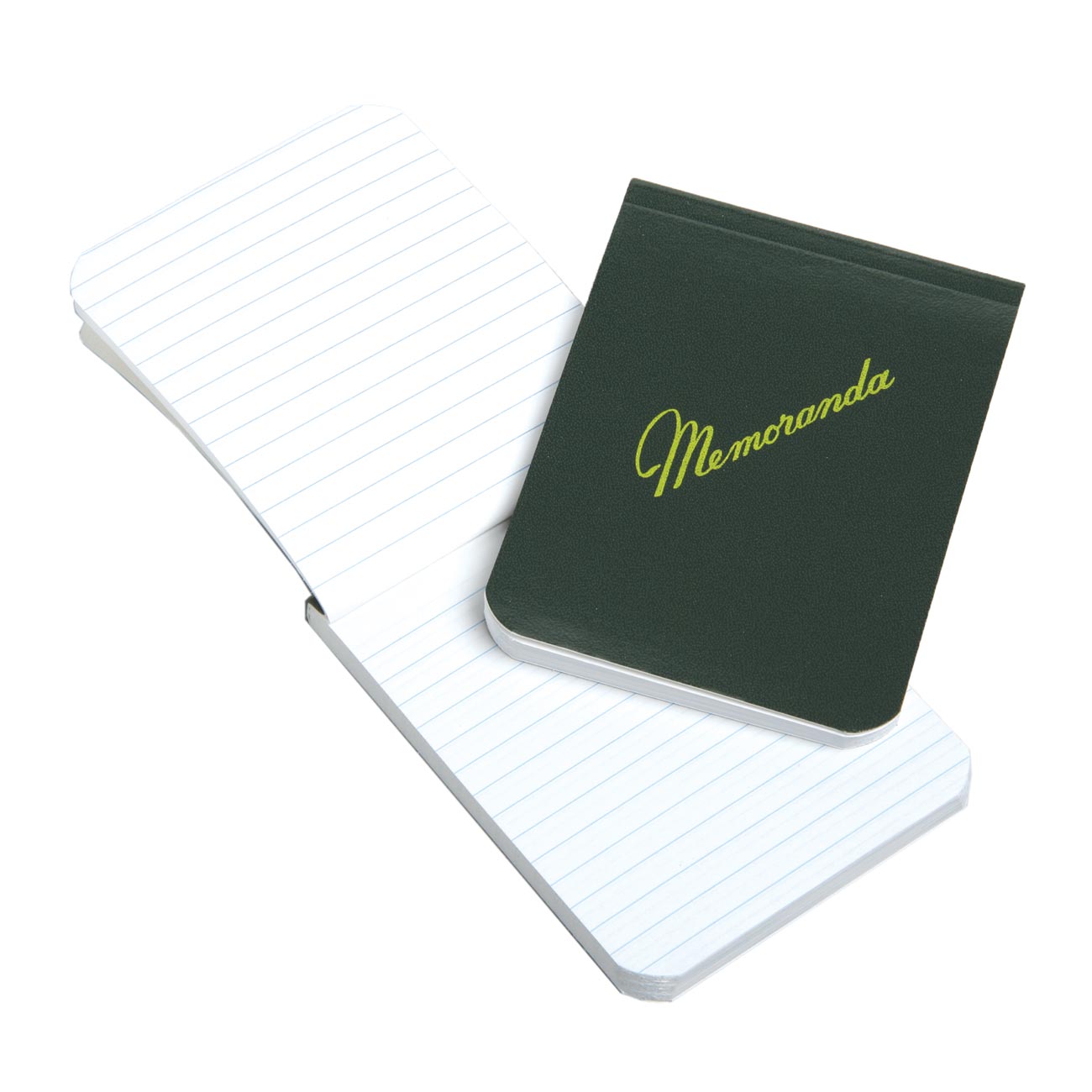 AbilityOne 7530010607511 SKILCRAFT Memorandum Book - 3 3/8" x 4 1/2", Top Bound, Dark Green - 144 Sheet(s) - Sewn Bound - 4.50" x 3.78" Sheet Size - Recycled - 12Pack