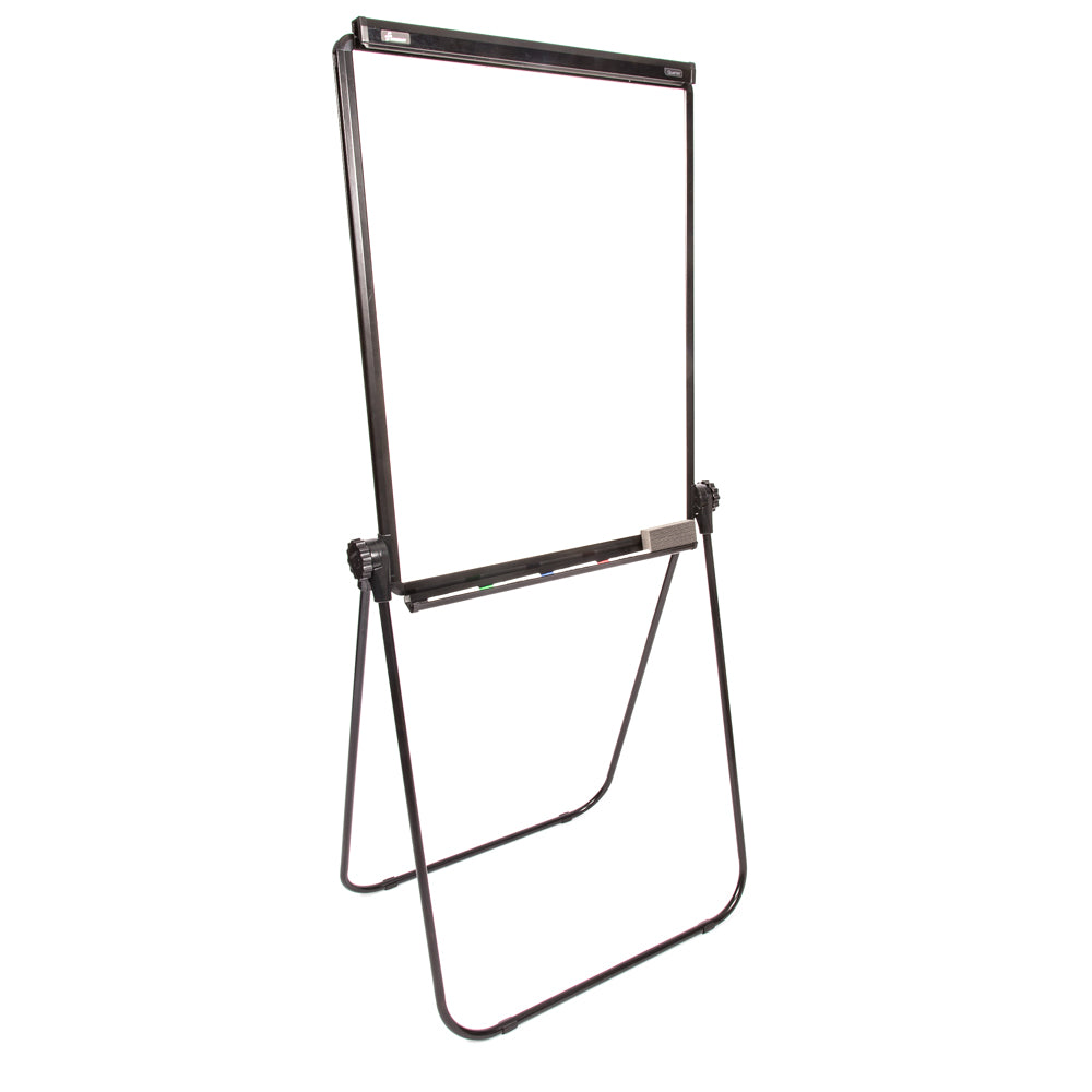 AbilityOne 7520016421225 SKILCRAFT Dual-sided Total Erase Presentation Easel - 26" (2.2 ft) Width x 34" (2.8 ft) Height - Melamine Surface - Black Frame - Rectangle - Floor Standing, Tabletop - 1 Each