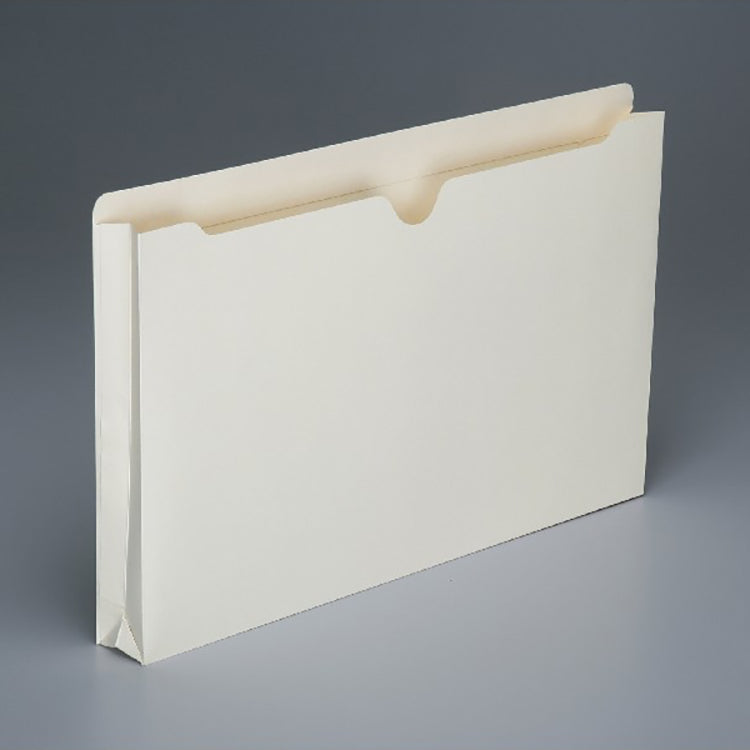 AbilityOne 7530016321022 SKILCRAFT Double-ply Tab Expanding Manila File Jackets - Legal - 8 1/2" x 14" Sheet Size - 1 1/2" Expansion - Straight Tab Cut - 11 pt. Folder Thickness - Manila - Manila - Recycled - 50 / Box