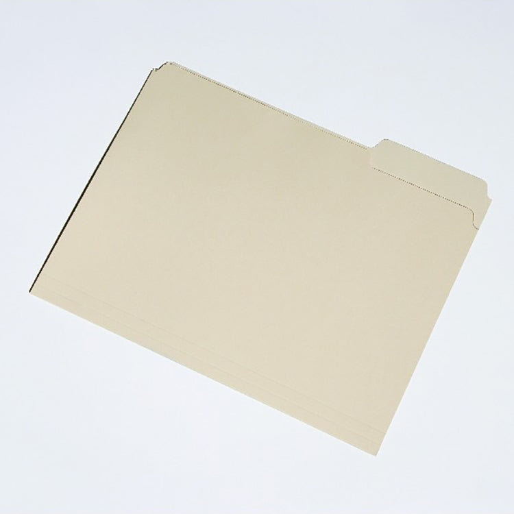 AbilityOne 7530016458091 SKILCRAFT 1/3-cut Position-3 Tab Manila File Folders - Letter - 8 1/2" x 11" Sheet Size - 1/3 Tab Cut - 11 pt. Folder Thickness - Manila - Manila - Recycled - 50 / Box