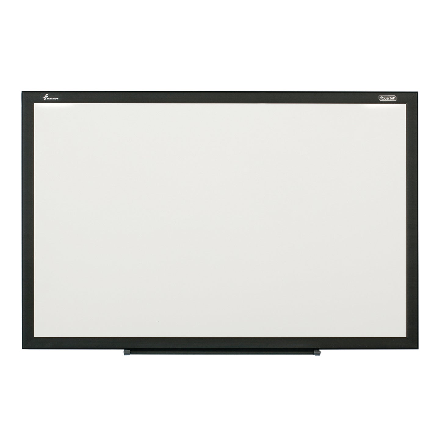 AbilityOne 7110016511290 Magnetic Steel Backed Dry Erase Whiteboard, Black Frame, 3' x 2'