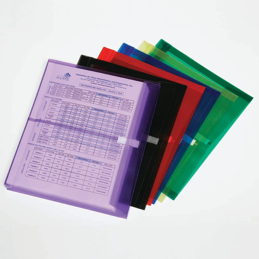 AbilityOne 7530016618837 SKILCRAFT Hook-n-Loop Side-load Expansion Envelope Asst