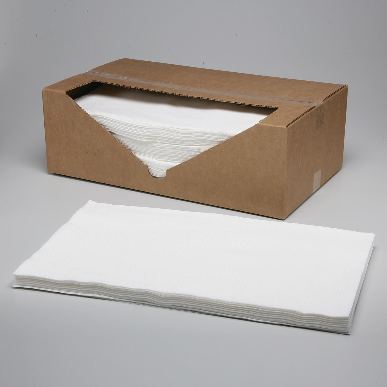 AbilityOne 7920005328543 SKILCRAFT Tuff Wipes I All Purpose Wiper - Medium Duty - 12 1/2" x 14 1/4" - 1 Ply400 Sheet(s) Per Pack - 12.50" x 14.25" - White - Air-laid Paper - 1