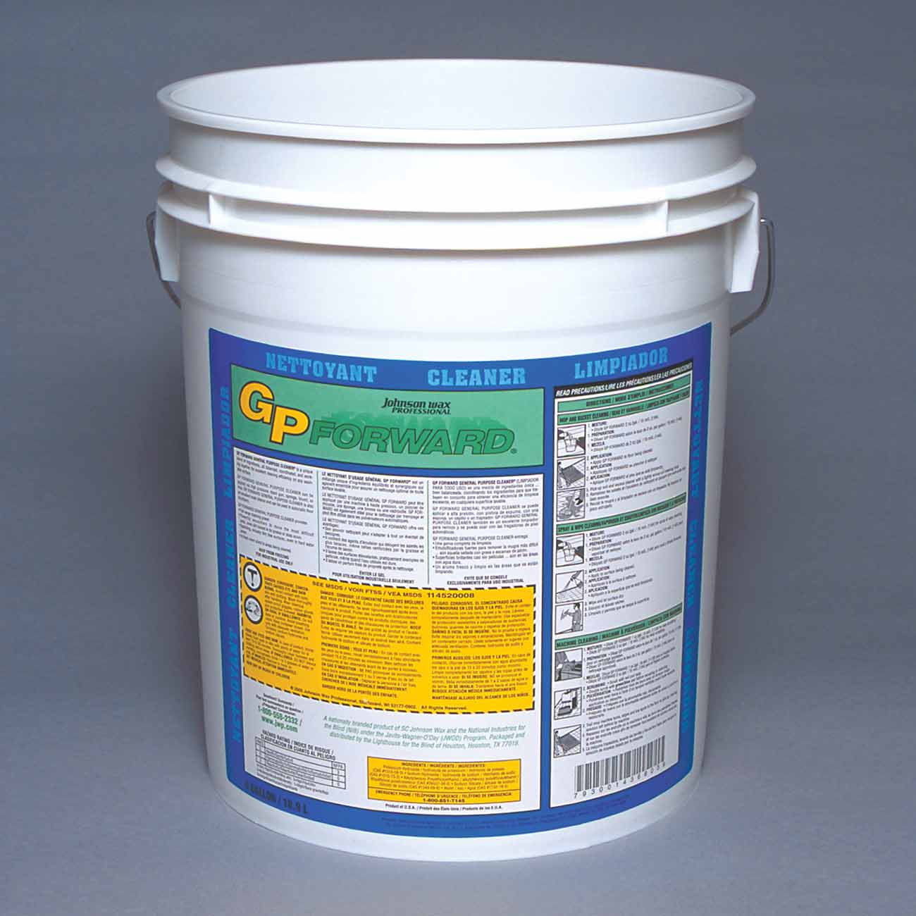 AbilityOne 7930014368039 SKILCRAFT GP Forward Floor Cleaner - 5 gal Pail - Liquid Solution - 5 gal (640 fl oz) - Citrus Scent - 1 Bucket