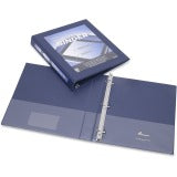 AbilityOne 7510014621388 SKILCRAFT Frame View Binders - 1" Binder Capacity - Letter - 8 1/2" x 11" Sheet Size - 3 x D-Ring Fastener(s) - Internal Pocket(s) - Navy Blue - Recycled - 1 Each