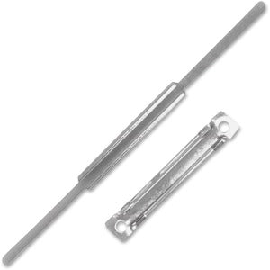 AbilityOne 7510002356068 SKILCRAFT Prong Fasteners/Compressors - 2" Size Capacity - 300 Sheet Capacity - 50 / Box - Silver - Steel