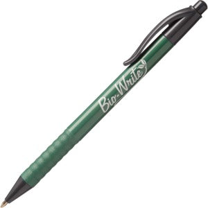 AbilityOne 7520015789305 SKILCRAFT Bio-Write 7520-01-578-9305 Ballpoint Pen - Medium Point Type - Refillable - Black - Bioplastic Barrel - 1 Dozen