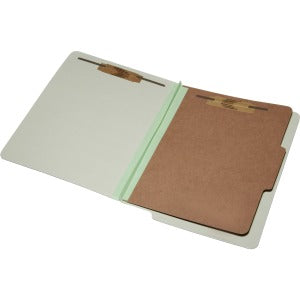 AbilityOne 7530015907106 SKILCRAFT 4-part End Tab Classification Folders - Letter - 8 1/2" x 11" Sheet Size - 2" Expansion - 4 Fastener(s) - 2" Fastener Capacity for Folder, 1" Fastener Capacity for Divider - End Tab Location - 1 Divider(s) - 25 pt. Fold