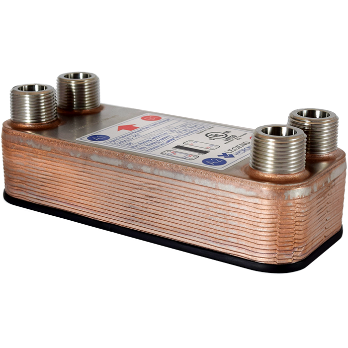 Legend Valves 807-032 3/4" Stainless Steel 16 Plate (70M BTU/H) Compact Heat Exchanger