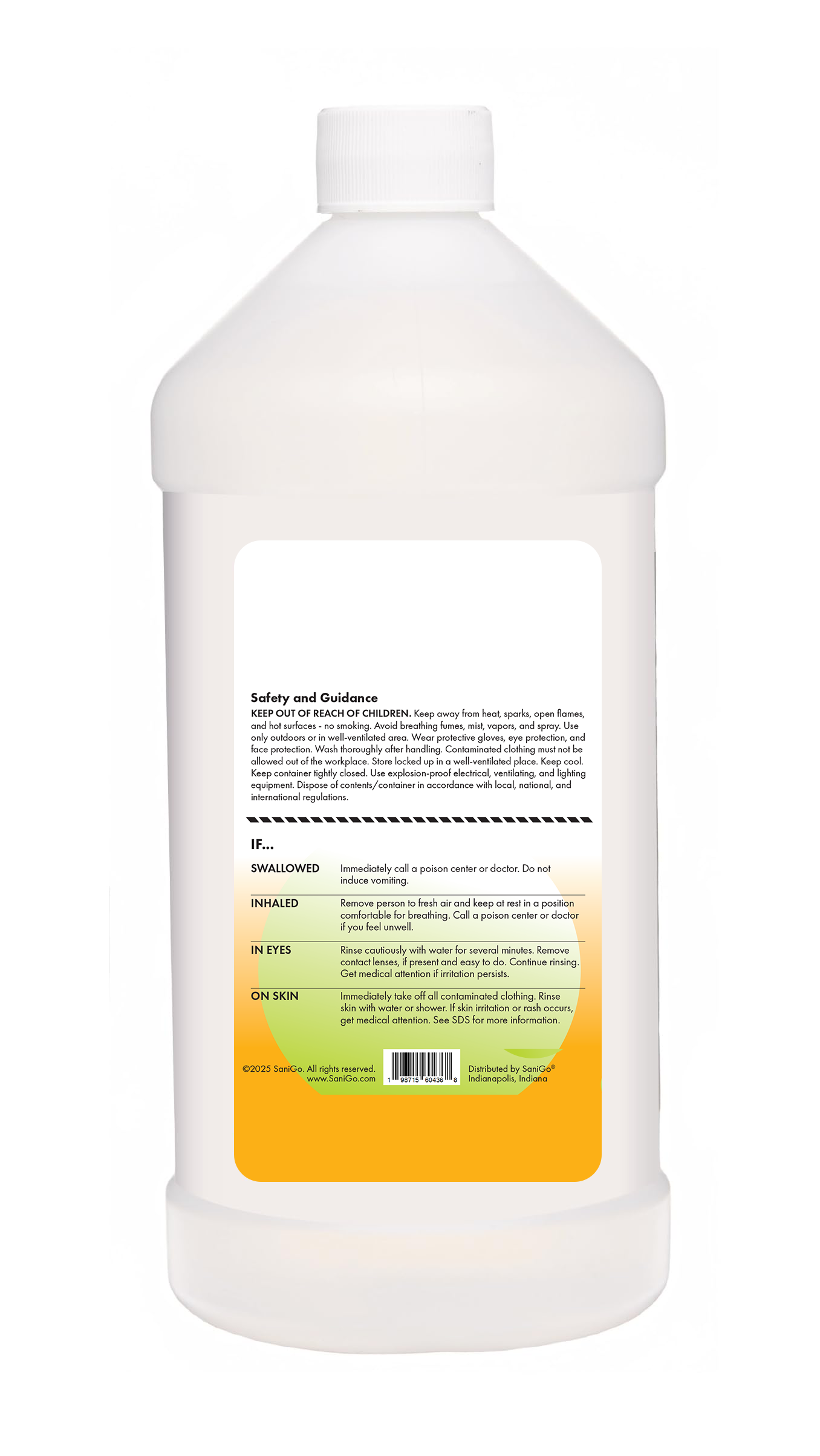 Sanigo 99% Isopropyl Alcohol, 1 Liter