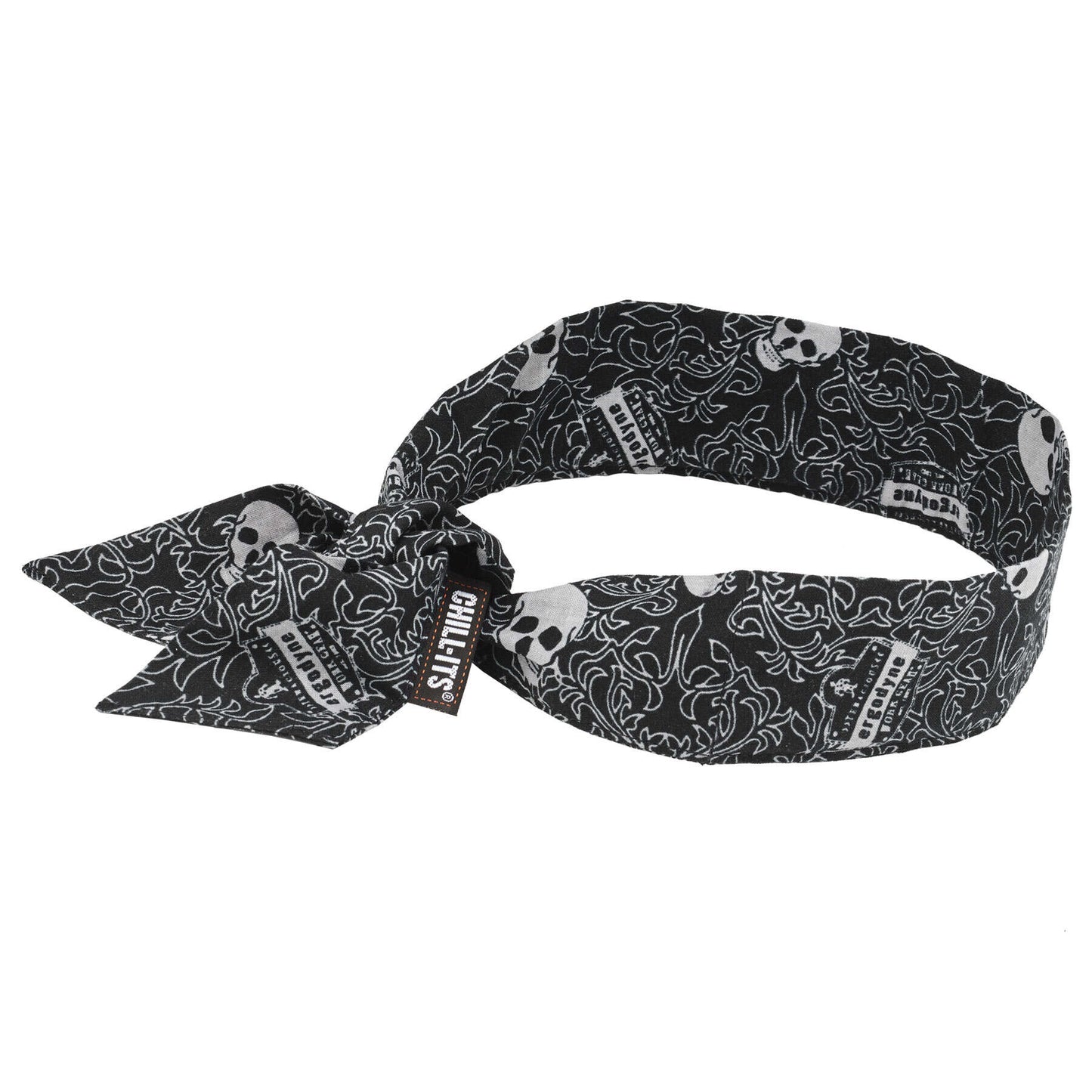 Chill-Its 6700 Skulls Evap. Cooling Bandana - Polymer Crystals - Tie