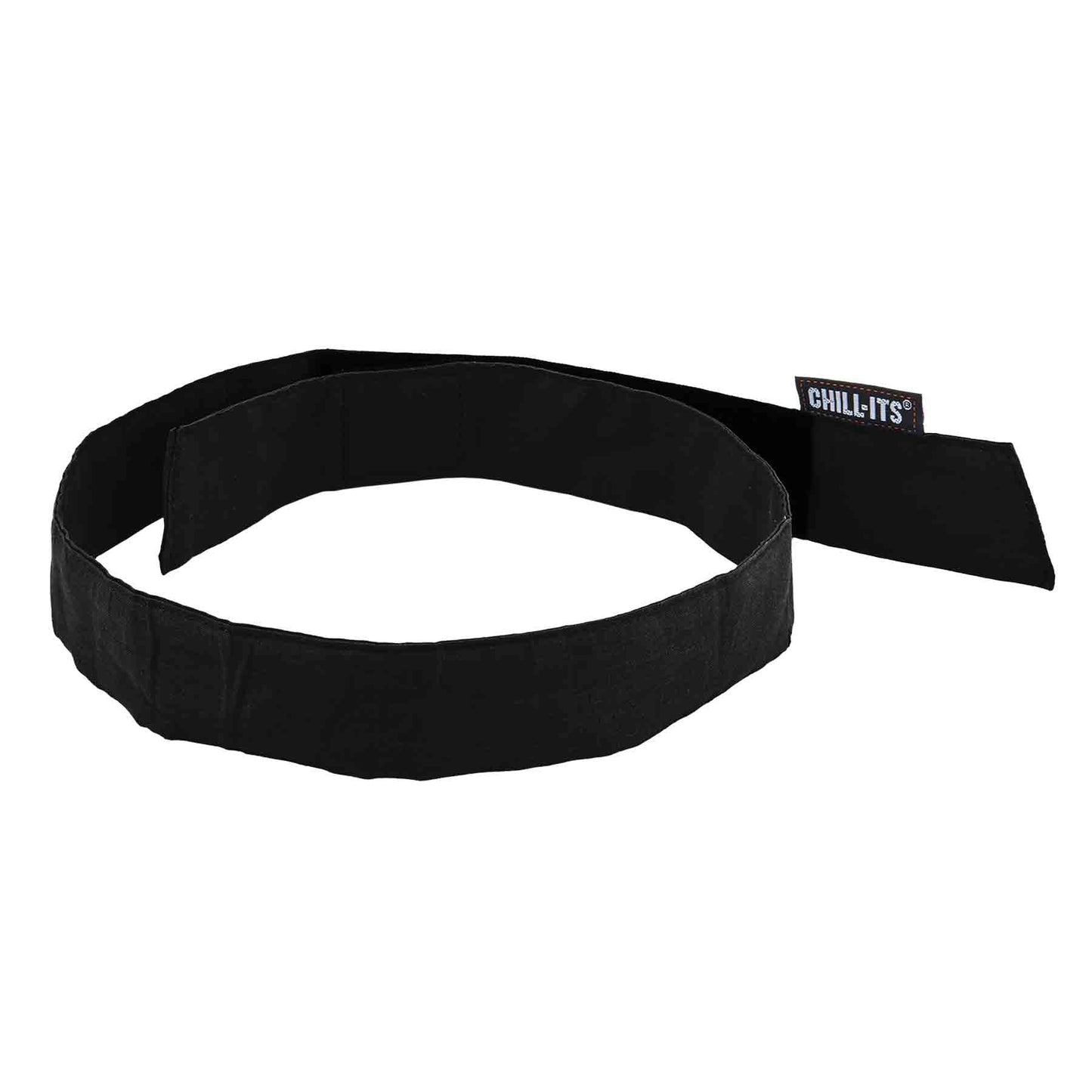Chill-Its 6705 Black Evaporative Cooling Bandana - H & L