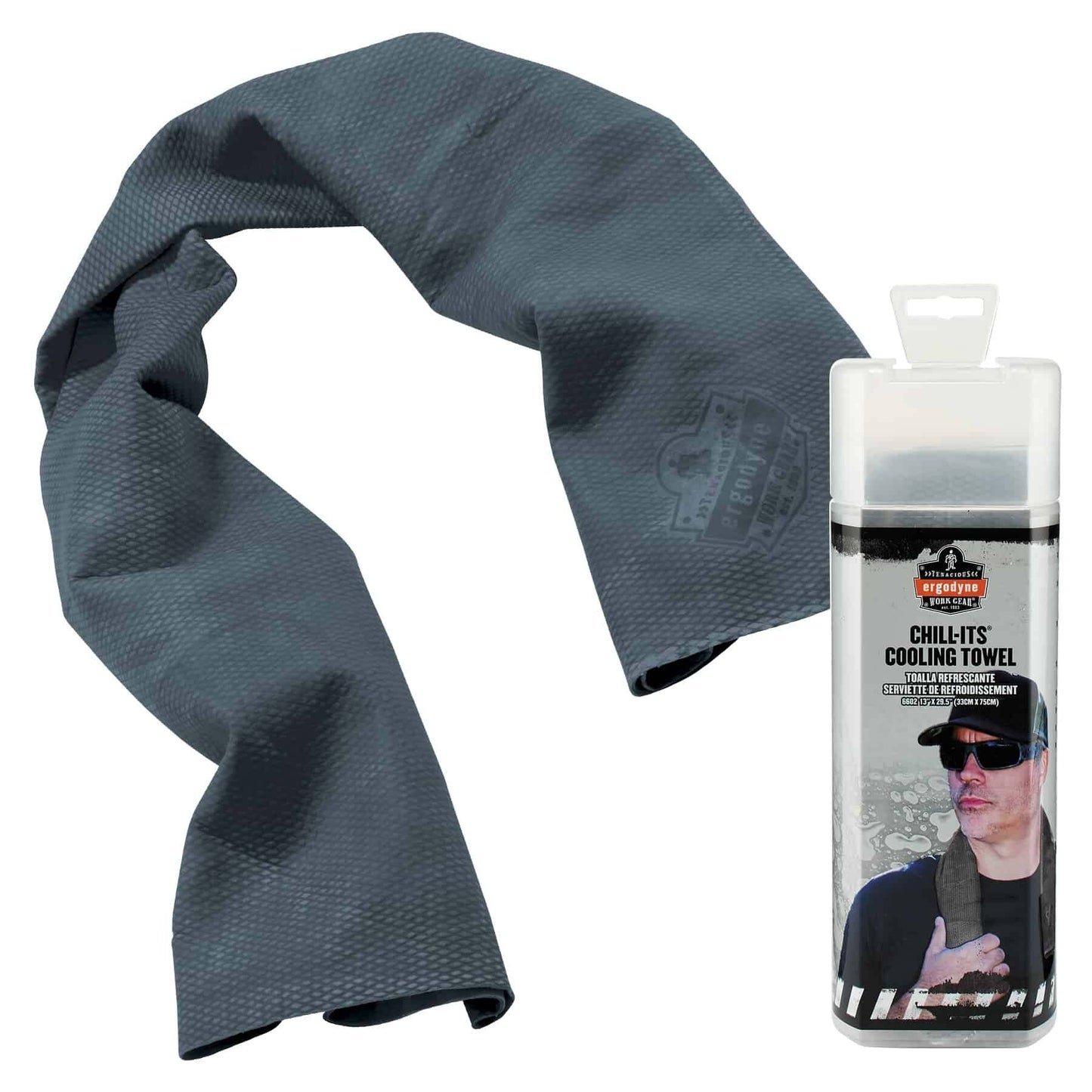 Chill-Its 6602 Gray Evaporative Cooling Towel