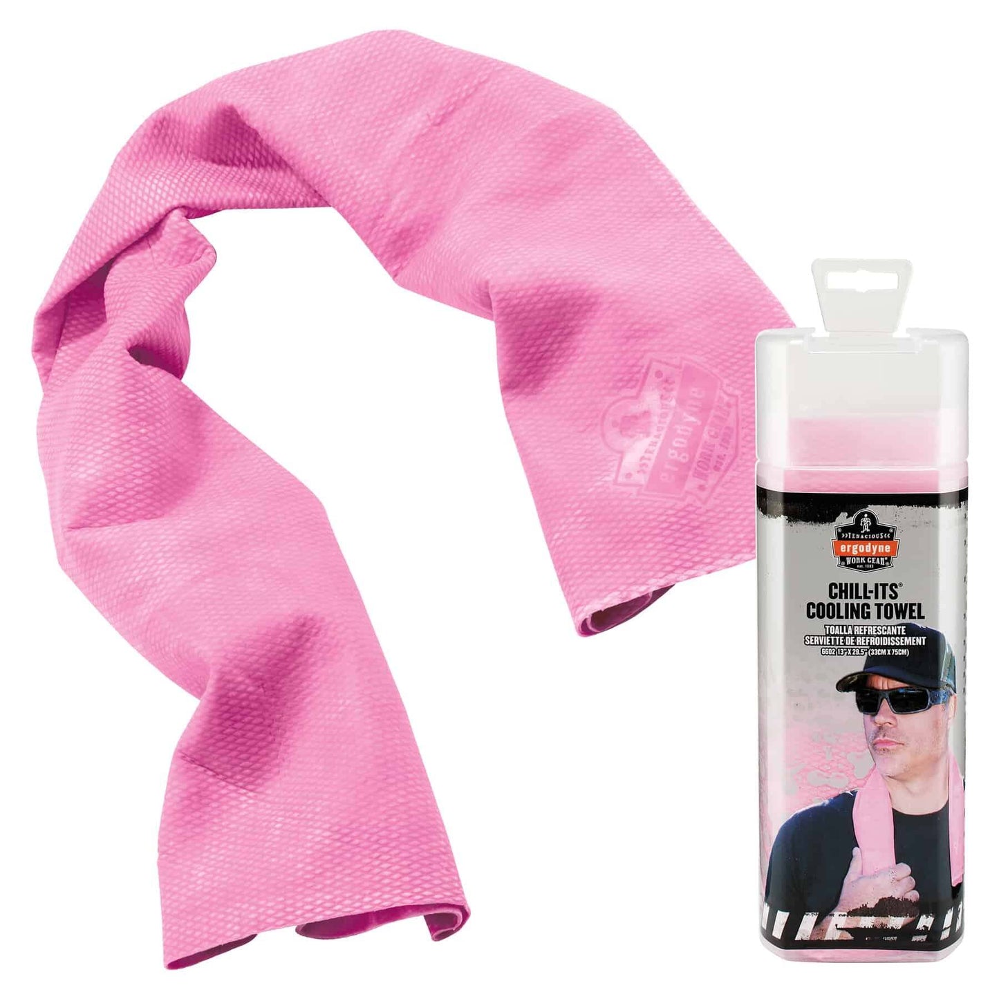 Chill-Its 6602 Pink Evaporative Cooling Towel