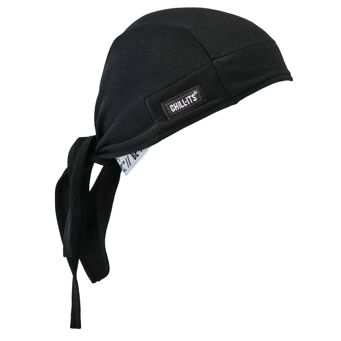 Ergodyne 12487 Chill-Its 6615 Black High-Performance Dew Rag
