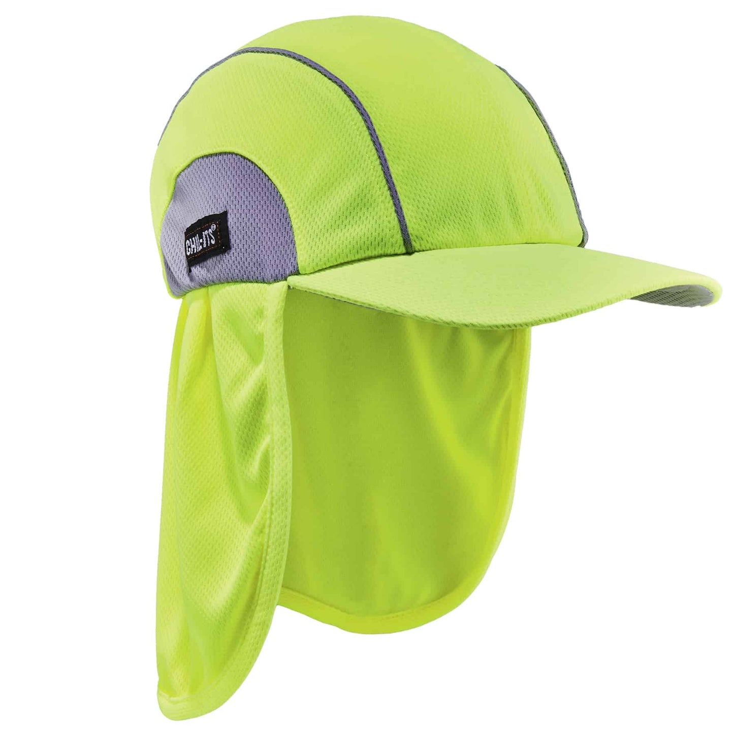 Ergodyne 12520 Chill-Its 6650 Lime High Performance Hat w/ Neck Shade