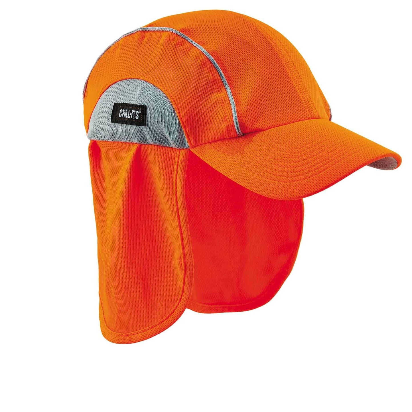 Ergodyne 12521 Chill-Its 6650 Orange High Performance Hat w/ Neck Shade
