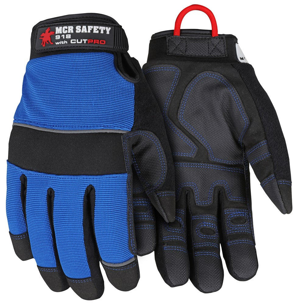 MCR Safety 918XXXL MCR Safety Cut Pro® Mechanics Gloves Reinforced PVC Coated synthetic leather palm Insulated, DuPont™ Kevlar® full sock lined Keep hands warm, dry and safe with a full sock liner made from DuPont™ Kevlar® (1 Pair)