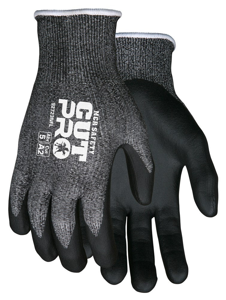 MCR Safety 92723NFM MCR Safety Cut Pro® 13-Gauge HyperMax® Shell Cut, Abrasion and Puncture Resistant Work Gloves Nitrile Foam Coated Palm and Fingertips (1 DZ)