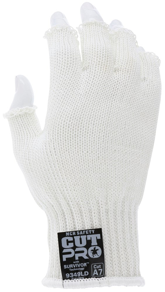 MCR Safety 9349XLD MCR Safety Survivor™ 7-Gauge Cut Resistant Work Gloves Light Weight and Cool Ambidextrous and Fingerless Gloves (1 EA)
