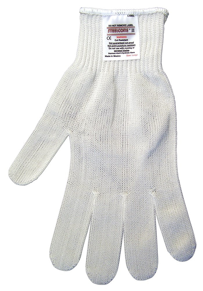 MCR Safety 9356L MCR Safety Steelcore® ll 10-Gauge Medium Weight Cut Resistant Work Gloves Polyester Wrapped Stainless Steel Ambidextrous Gloves (1 EA)