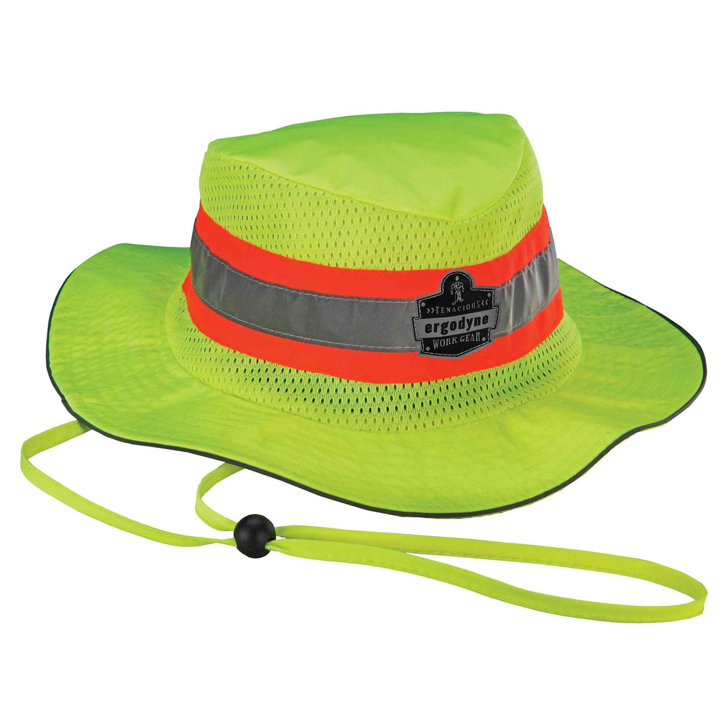 Ergodyne 12591 Chill-Its 8935CT L/XL Lime Evap. Class Headwear Hi-Vis Ranger Hat w/CT