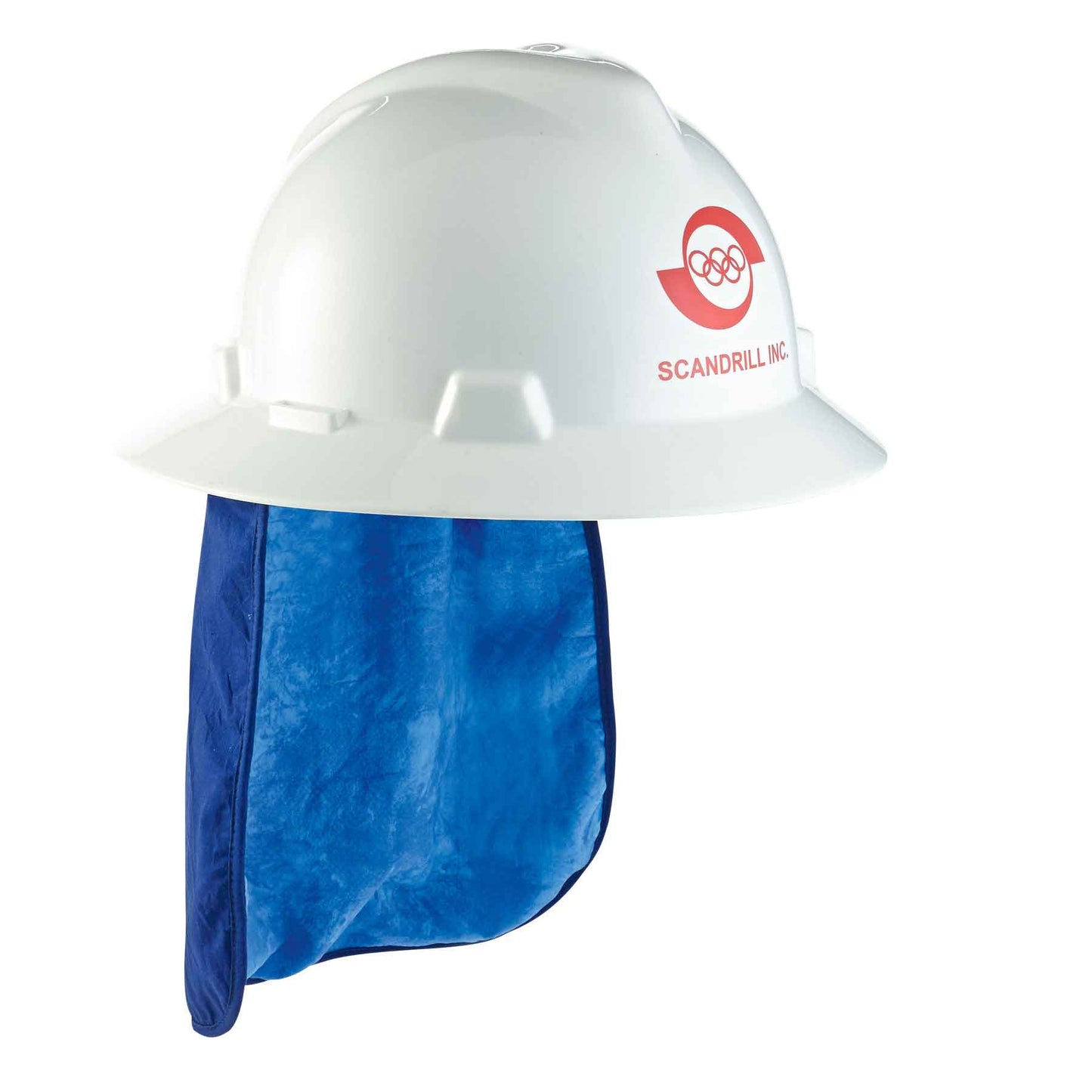 Chill-Its 6717CT Blue Evap. Hard Hat Neck Shade w/ Cooling Towel