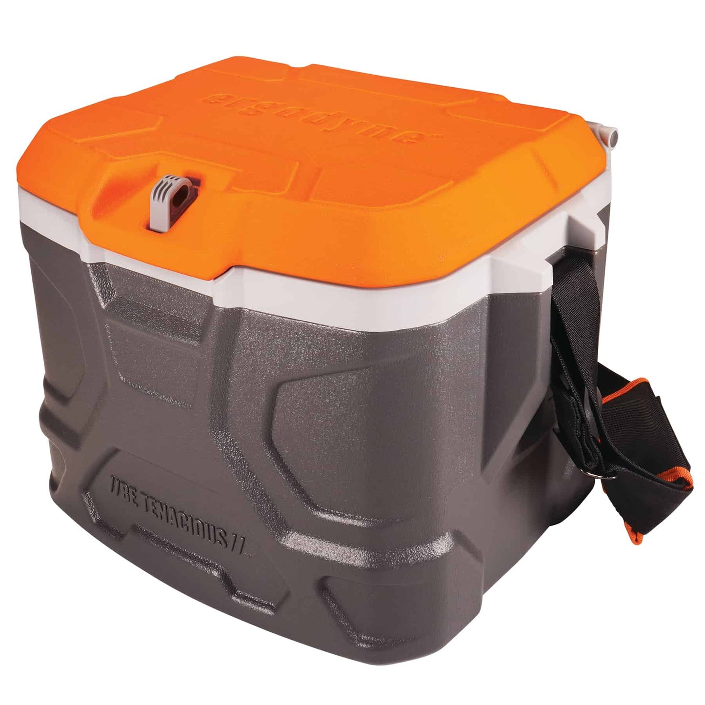 Chill-Its 5170 Single Orange & Gray Industrial Hard Sided Cooler - 17 Quart
