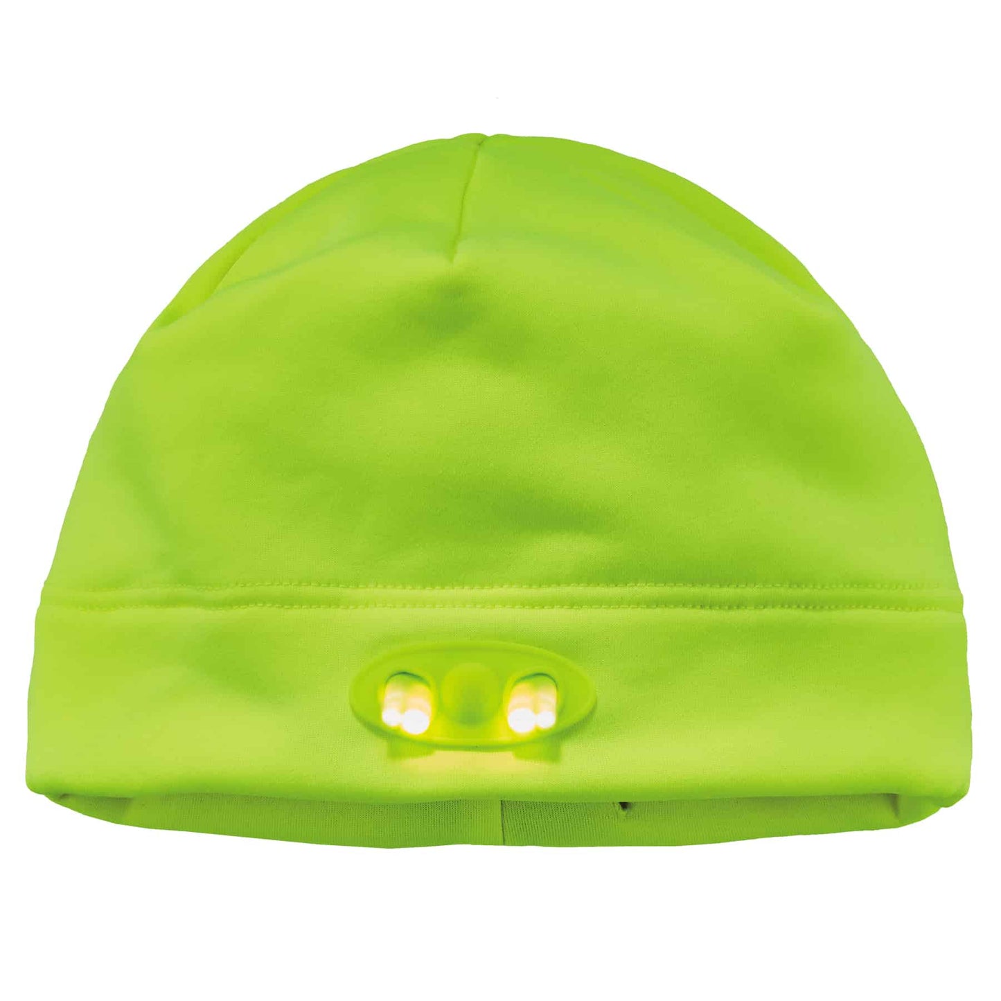 N-Ferno 6804 Lime Skull Cap Beanie Hat with LED Lights