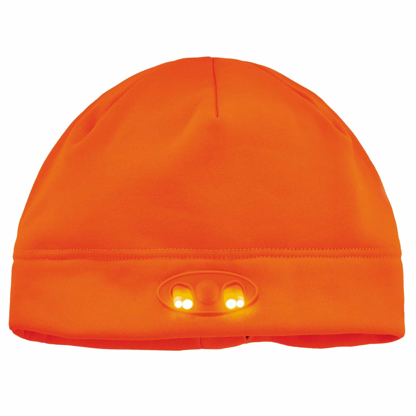 N-Ferno 6804 Orange Skull Cap Beanie Hat with LED Lights
