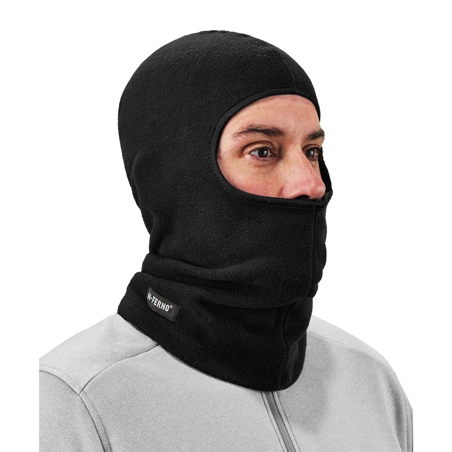 Ergodyne 16821 N-Ferno 6821 Black Fleece Balaclava Face Mask