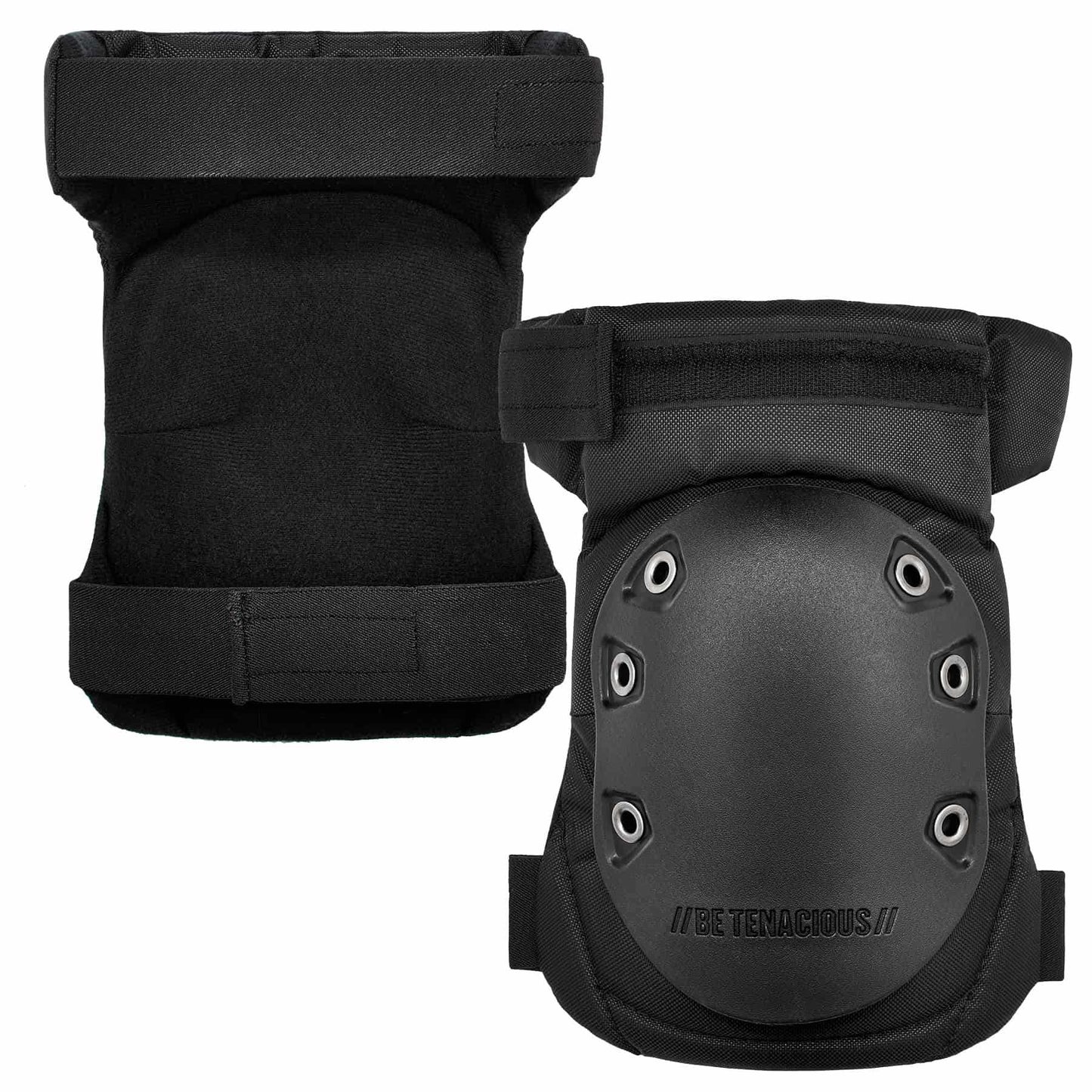 ProFlex 435HL Black Cap Hinged Rubber Cap Gel Knee Pad