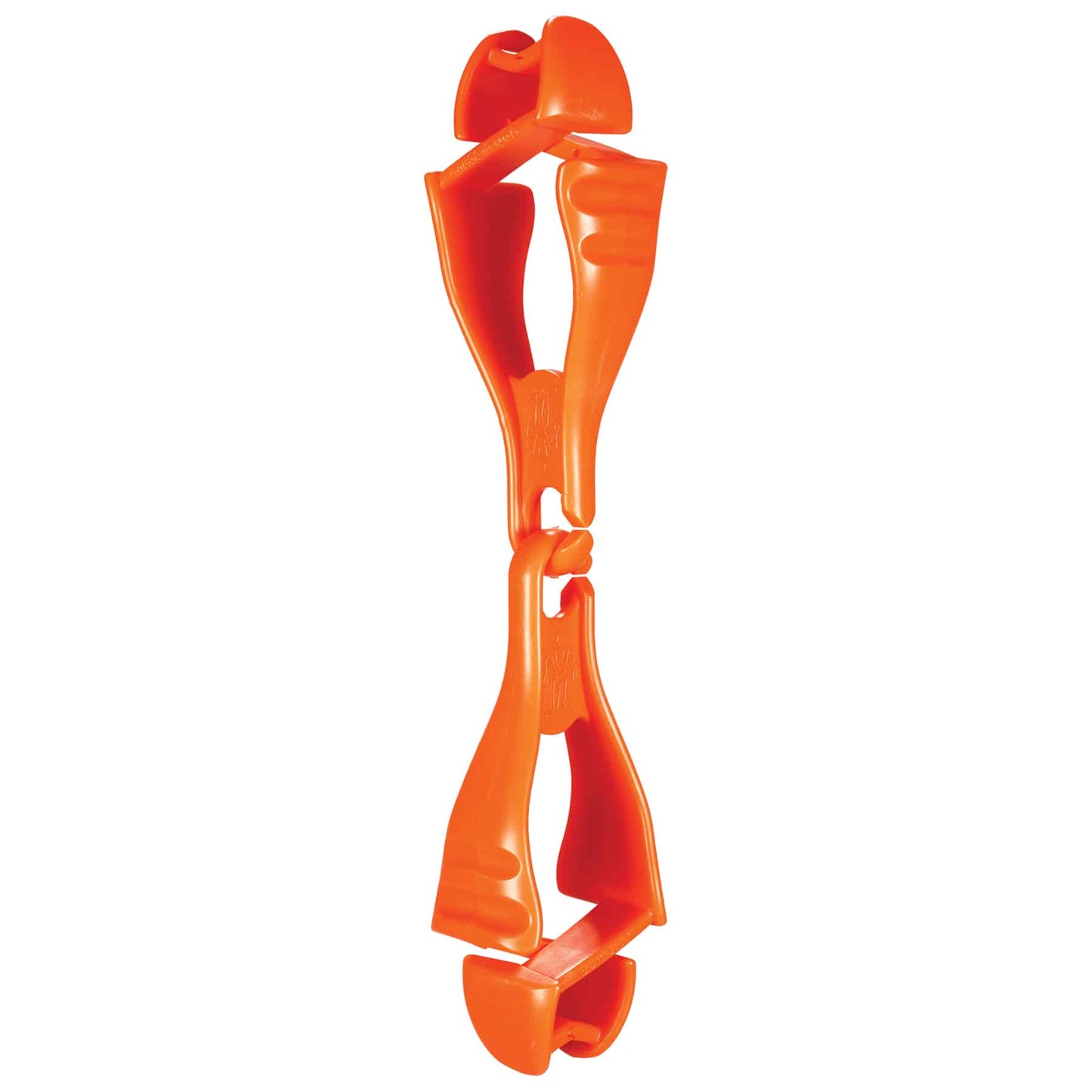 Squids 3400 Orange Glove Clip - Dual Clip Mount