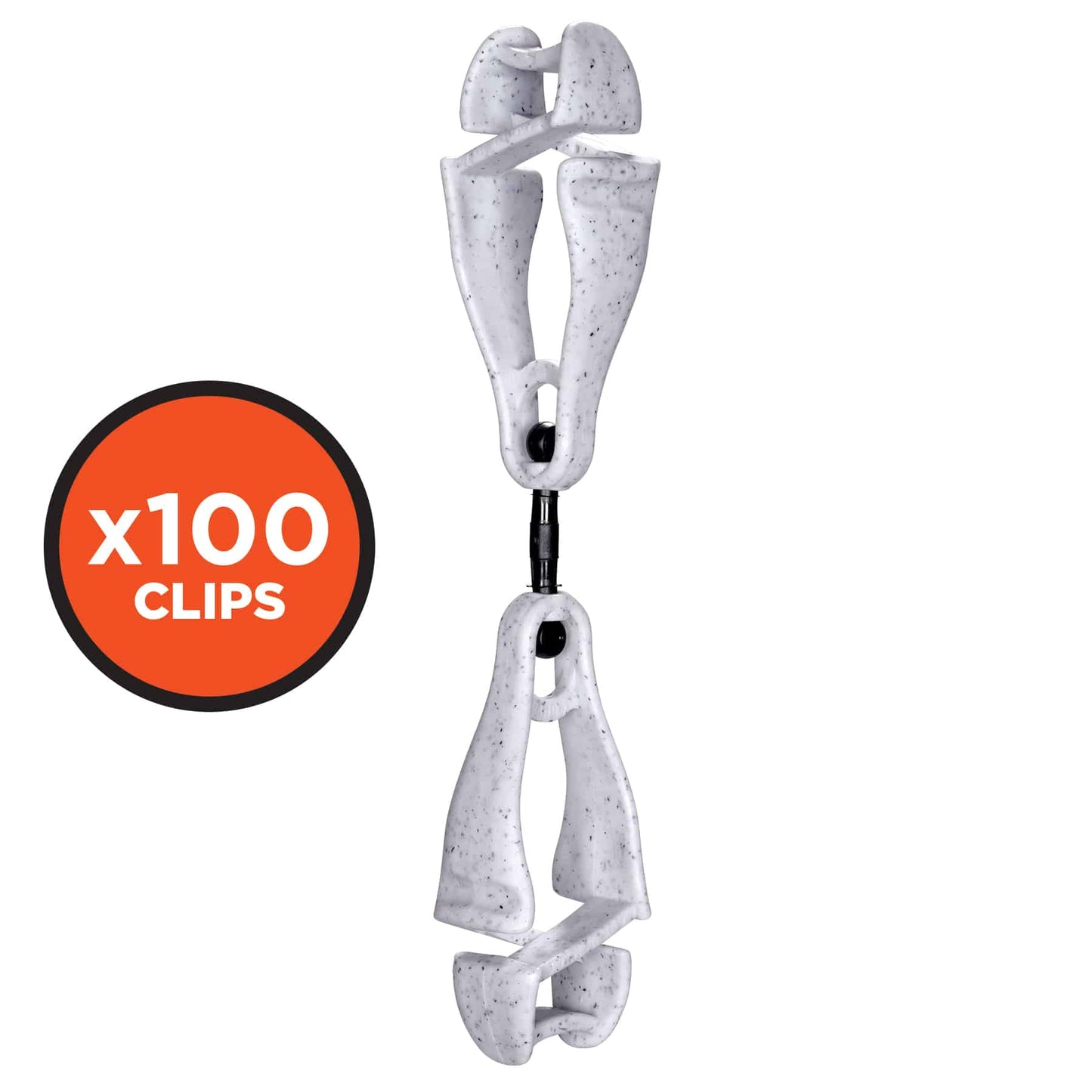 Squids 3420-BULK Granite Swivel Glove Clip Holder - Dual Clips - 100-Pack