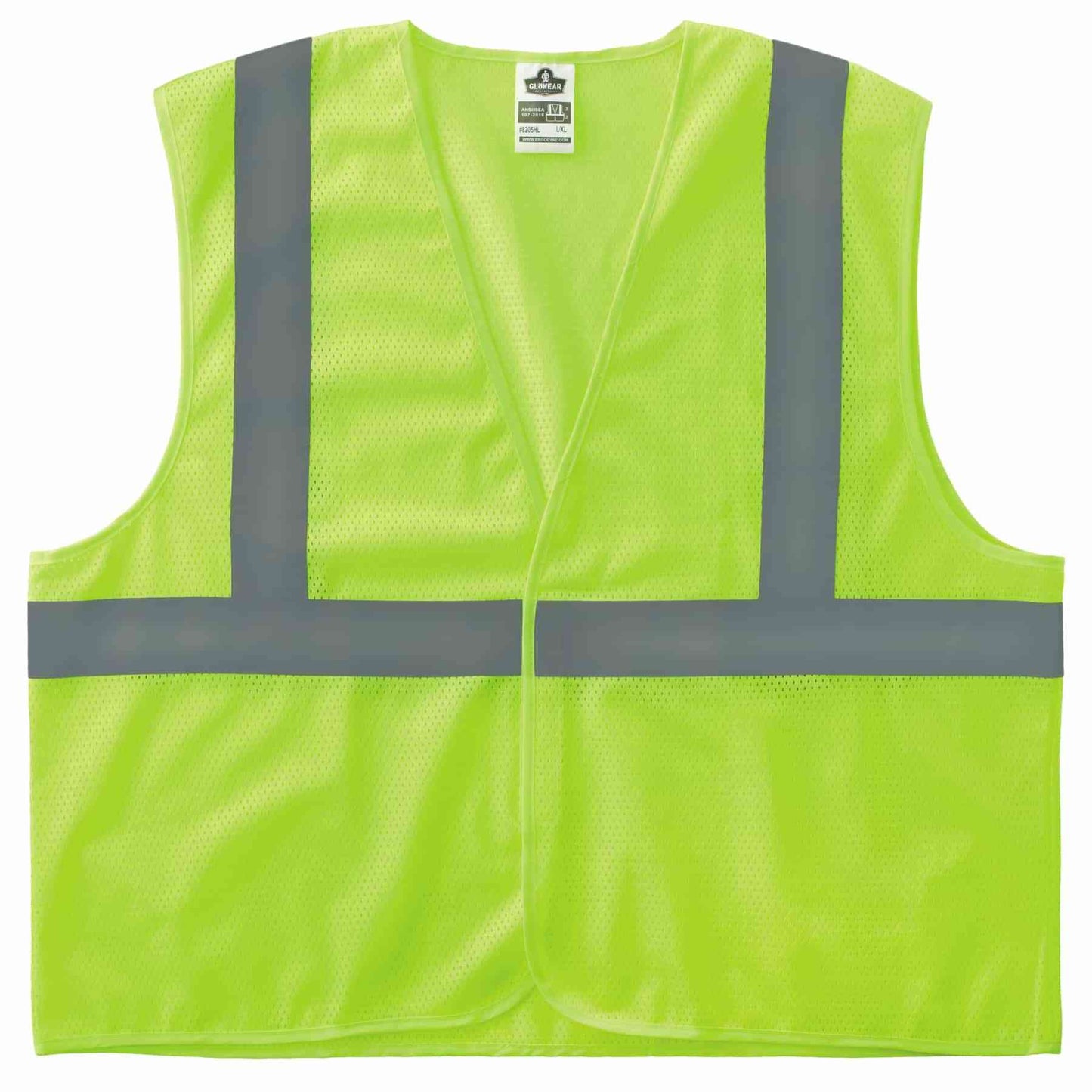 GloWear 8205HL S/M Lime Type R Class 2 Super Econo Mesh Vest