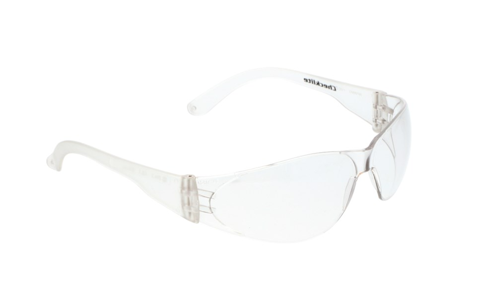 MCR Safety CL010 Checklite® CL1 Series Safety Glasses with Clear Uncoated Lens Excellent Orbital Seal and Fit (1 Pair)