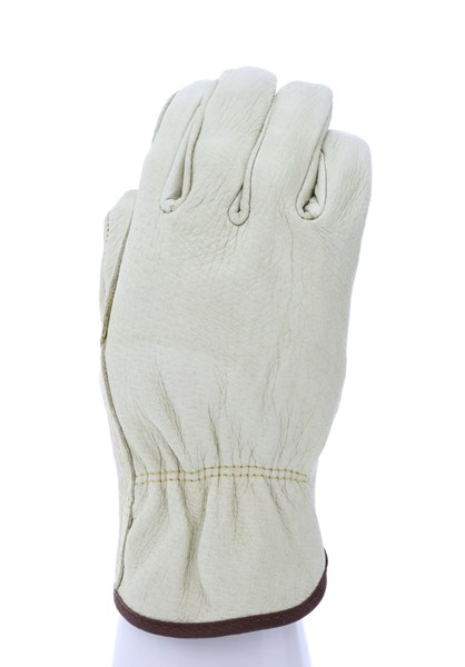 MCR Safety M3400L Leather Drivers Work Gloves Select Grade Unlined Grain Pigskin Straight Thumb (1 DZ)