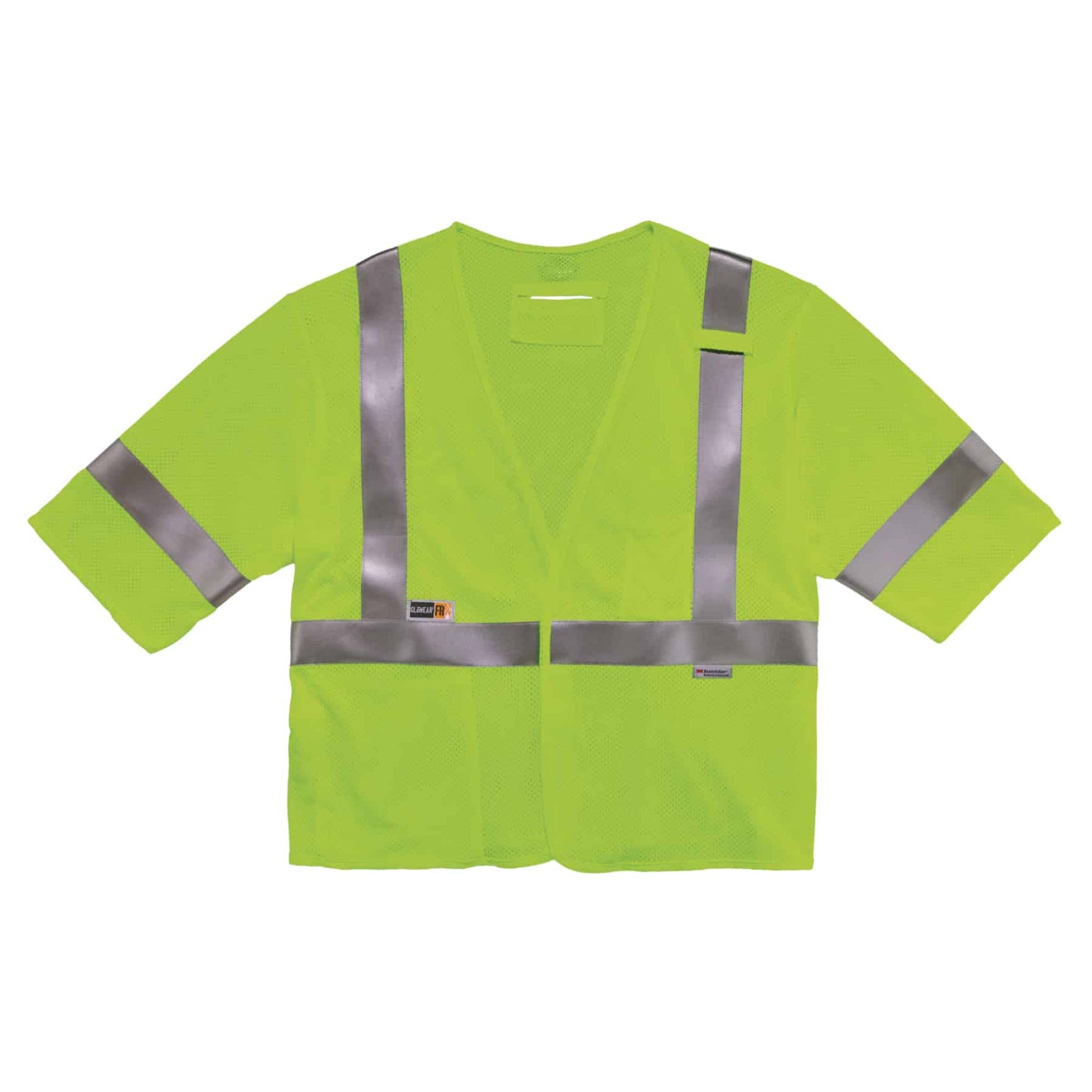 GloWear 8356FRHL 2XL/3XL Lime Type R Class 3 FR Modacrylic Vest