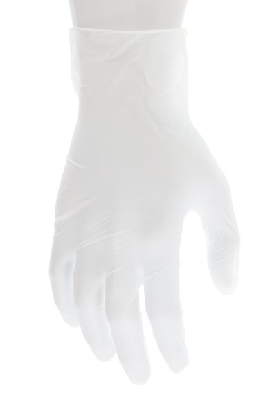 MCR Safety 5015M 5 mil (3.5 g) SensaTouch™ Gloves Powder Free Disposable Vinyl Industrial Food Service Grade 9.5 Inches, Clear (1 CS)