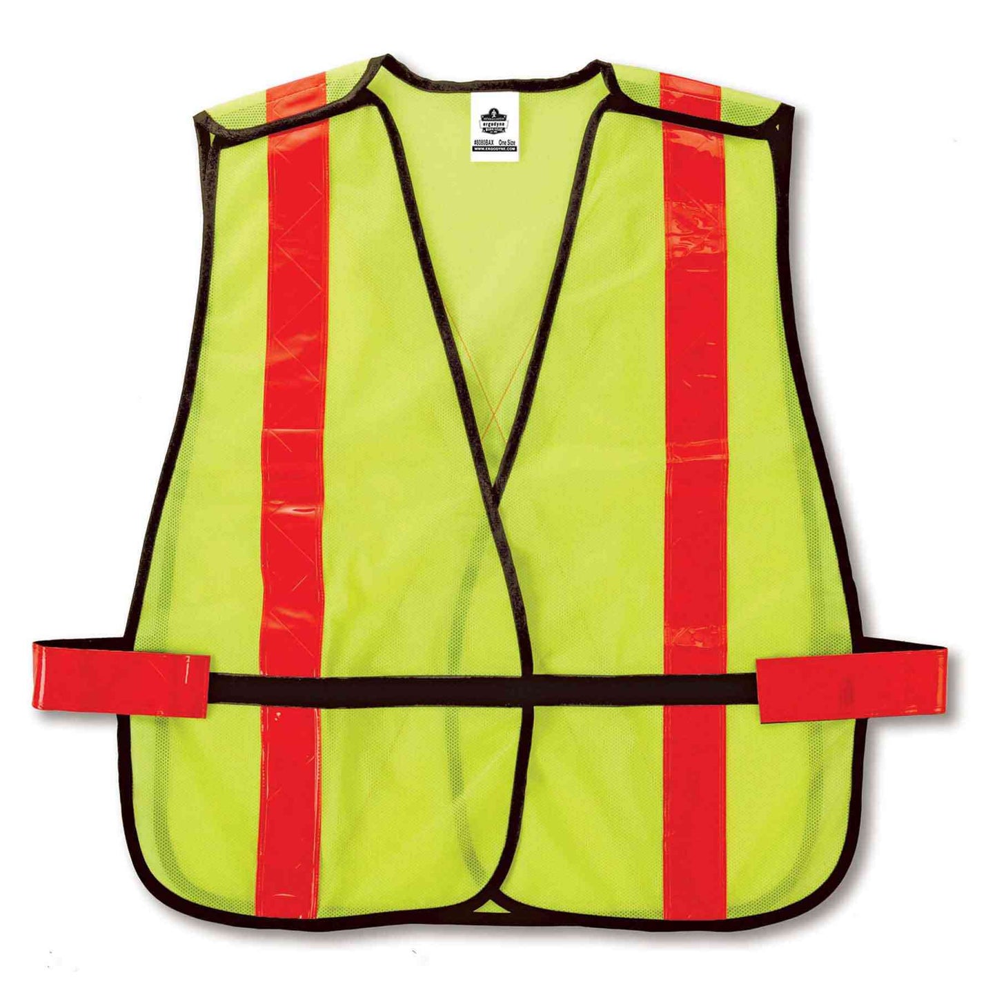 GloWear 8080BAX Lime Non-Certified X-Back Vest