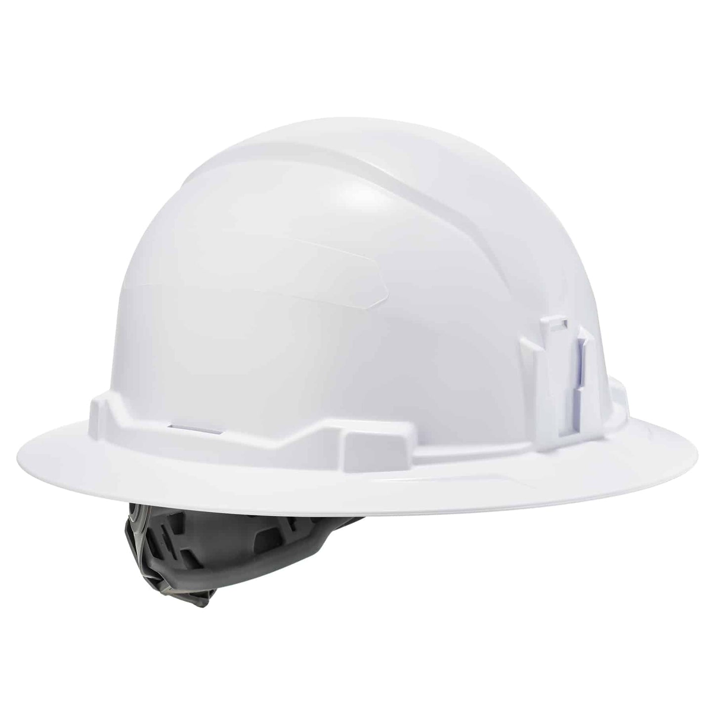 Skullerz 8971 White Class E Hard Hat Full Brim with Ratchet Suspension